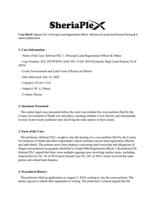 Kibwari-PLC-v-Principal-Land-Registration-Officer-Ministry-of-Lands-and-Physical-Planing--6-others-[2020]-eKLR-Case-Summary_2008_0.jpg